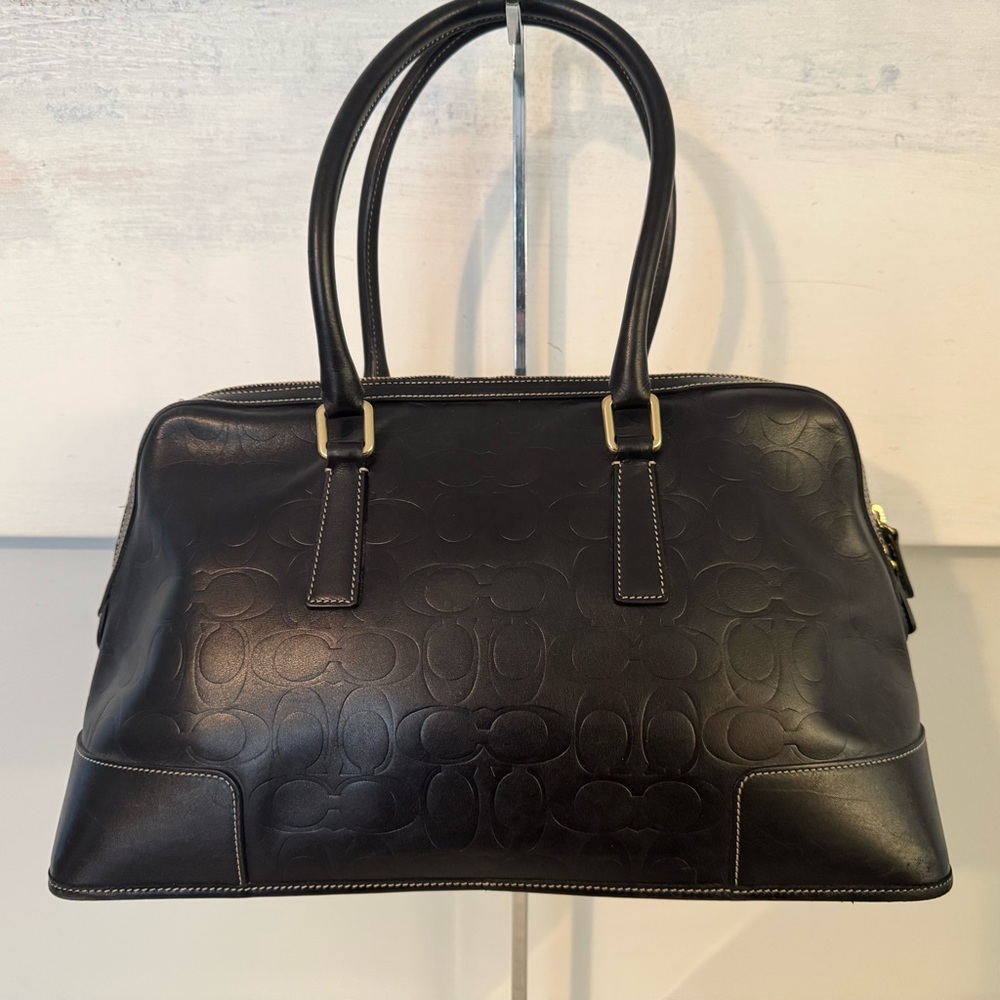 Vintage Coach Leather Signature Handbag